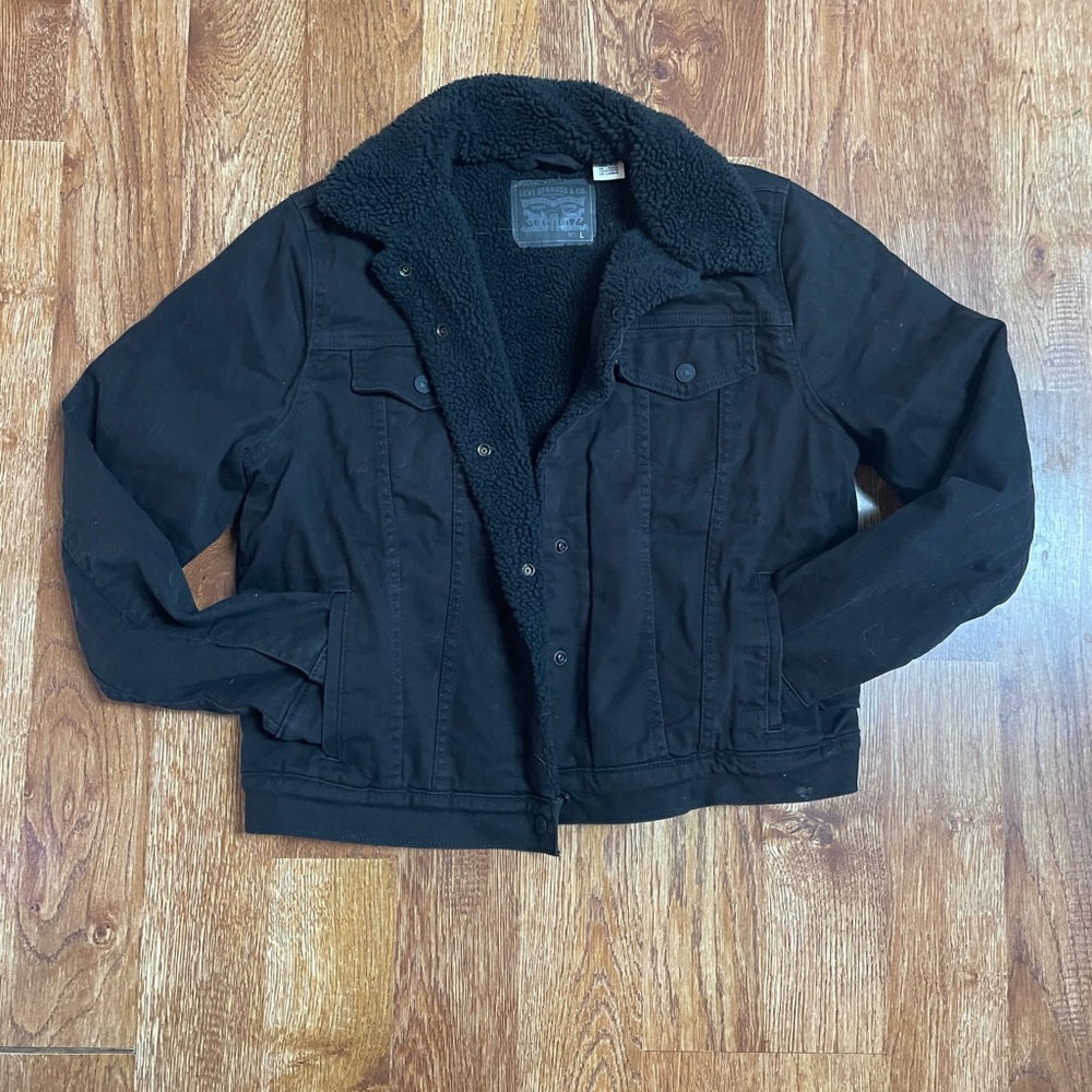 TRADE?! Levi's Black Sherpa Trucker